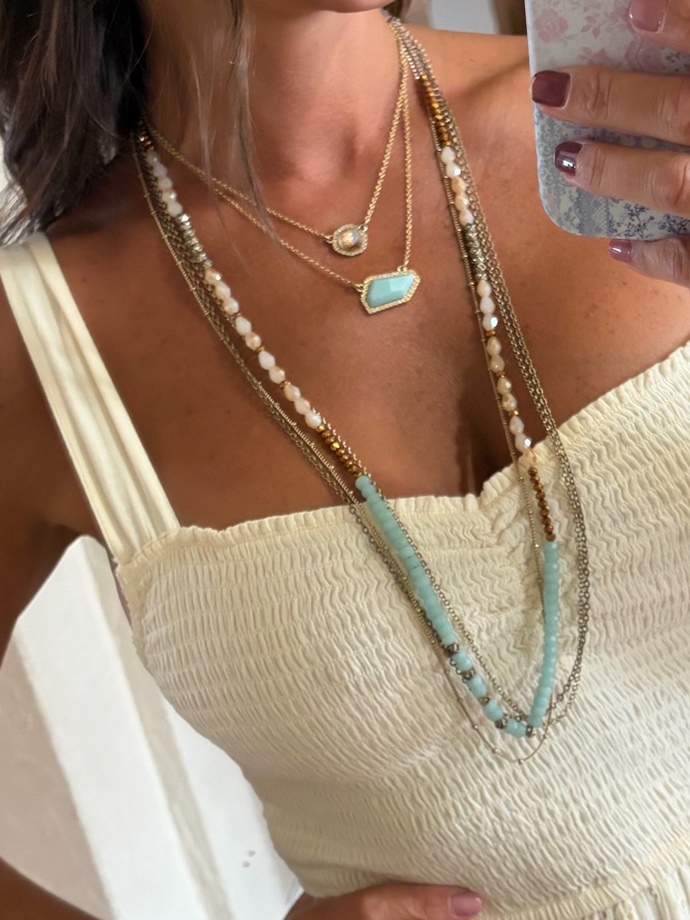 Chloe + Isabel Seafoam Serenity Multi-Strand Necklace